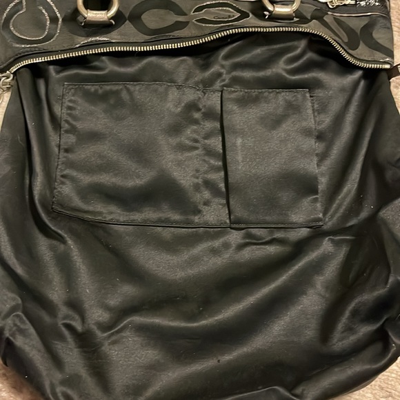 COACH POPPY GLAMER BLACK/SILVER SHOULDER BAG #M1026-15865 - Picture 8 of 9